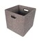 John Louis Home Fabric Bins, Tweed, Grey, 11 in W BIN-C-T02 - alternate 1
